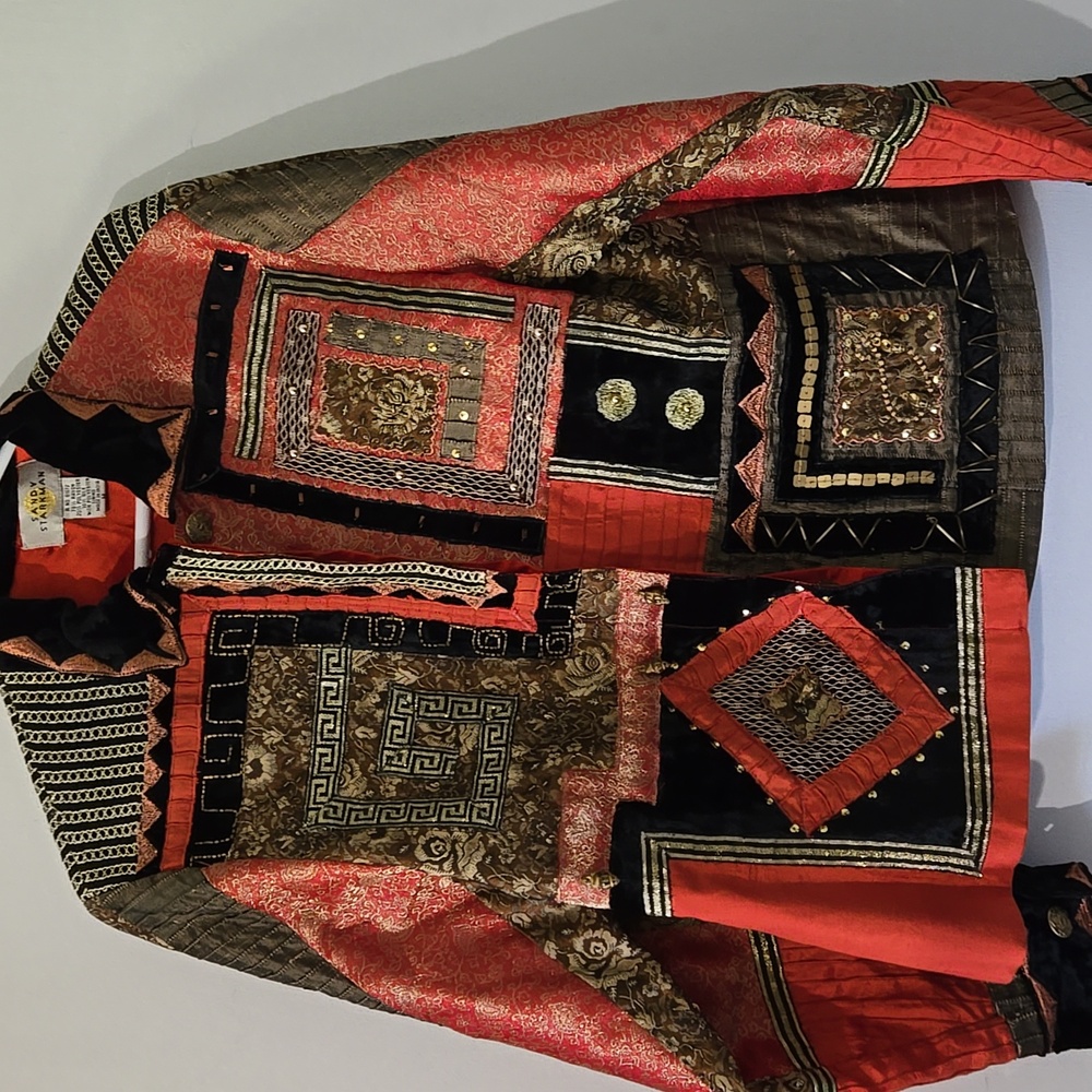 Sandy starkman silk/rayon jacket